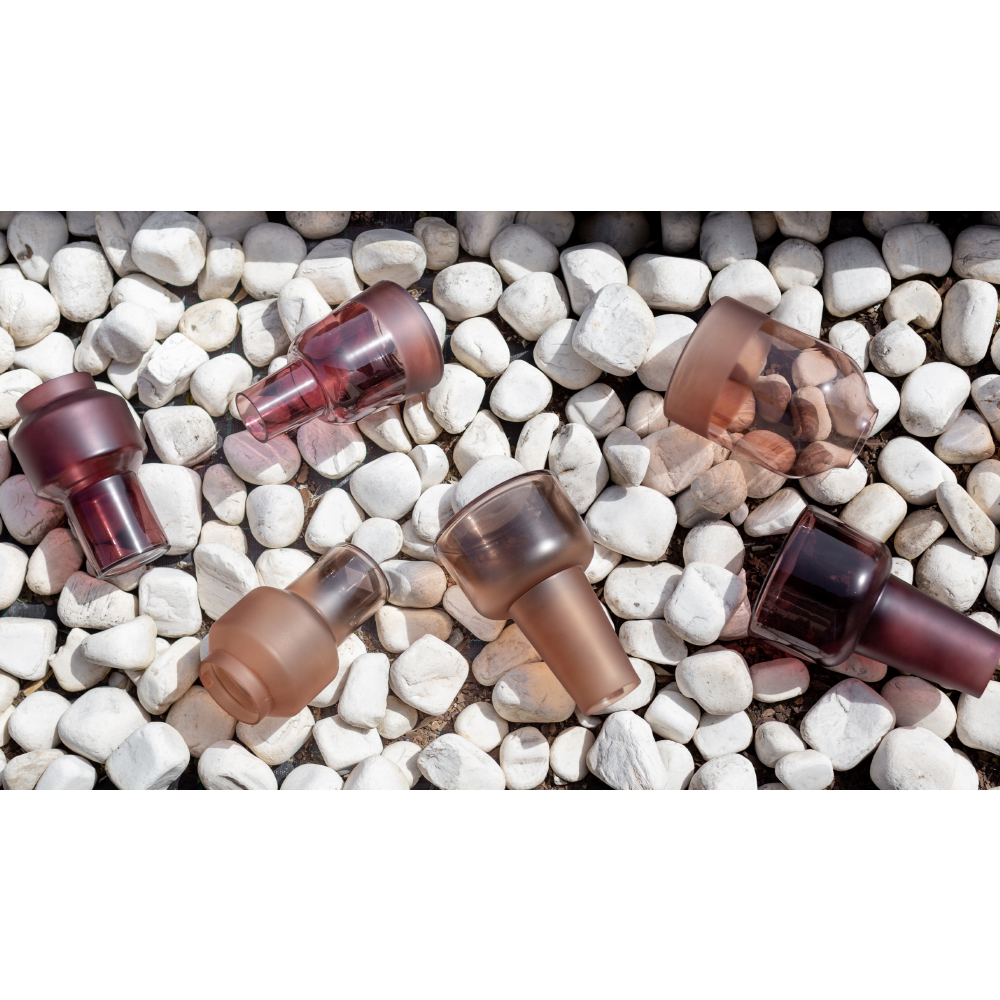 ZEME ΒΑΖΟ 15x15x24 ΓΥΑΛΙ TERRACOTTA - Image 2