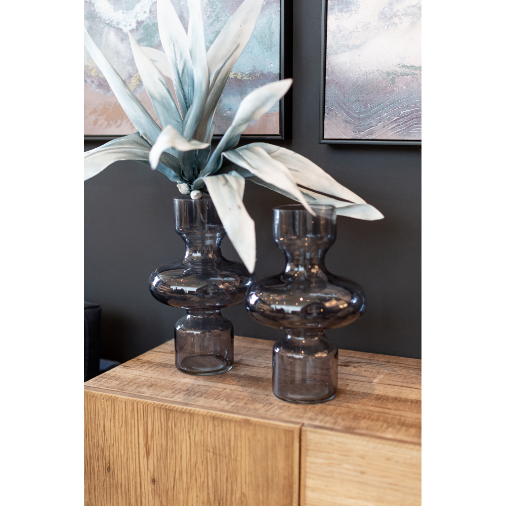 CIRKIN ΒΑΖΟ 20x20x30 ΓΥΑΛΙ ΓΚΡΙ - Image 2