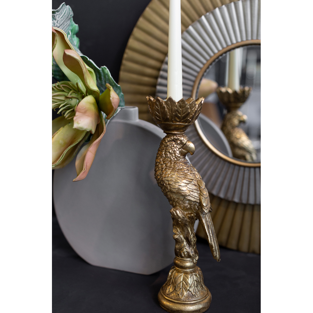 BUDGI ΚΗΡΟΠΗΓΙΟ ΠΑΠΑΓΑΛΟΣ 13x10x35 POLYRESIN ΧΡΥΣΟ - Image 2