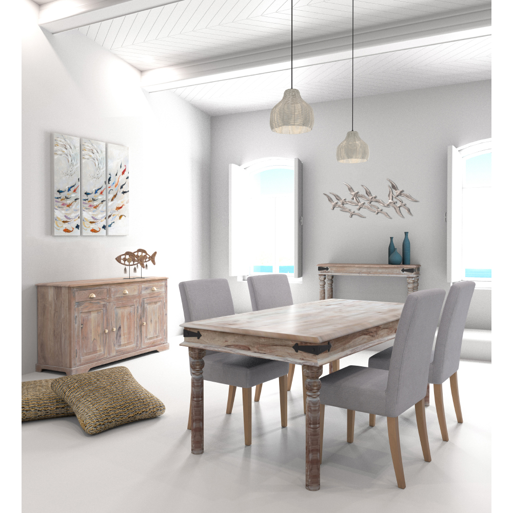 QUERSUS 2 ΔΙΑΚΟΣΜΗΤΙΚΟ ΨΑΡΙ 34x8x34 POLYRESIN ΦΥΣΙΚΟ ΜΕΤΑΛΛΟ - Image 4