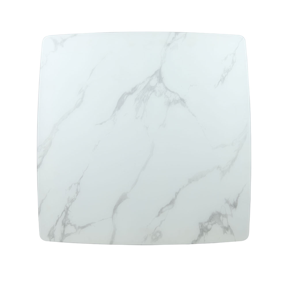 TOTEM ΤΡΑΠΕΖΙ ΚΑΡΥΔΙ ΛΕΥΚΟ ΜΕ ΟΨΗ ΜΑΡΜΑΡΟΥ 120x120x76 - Image 2