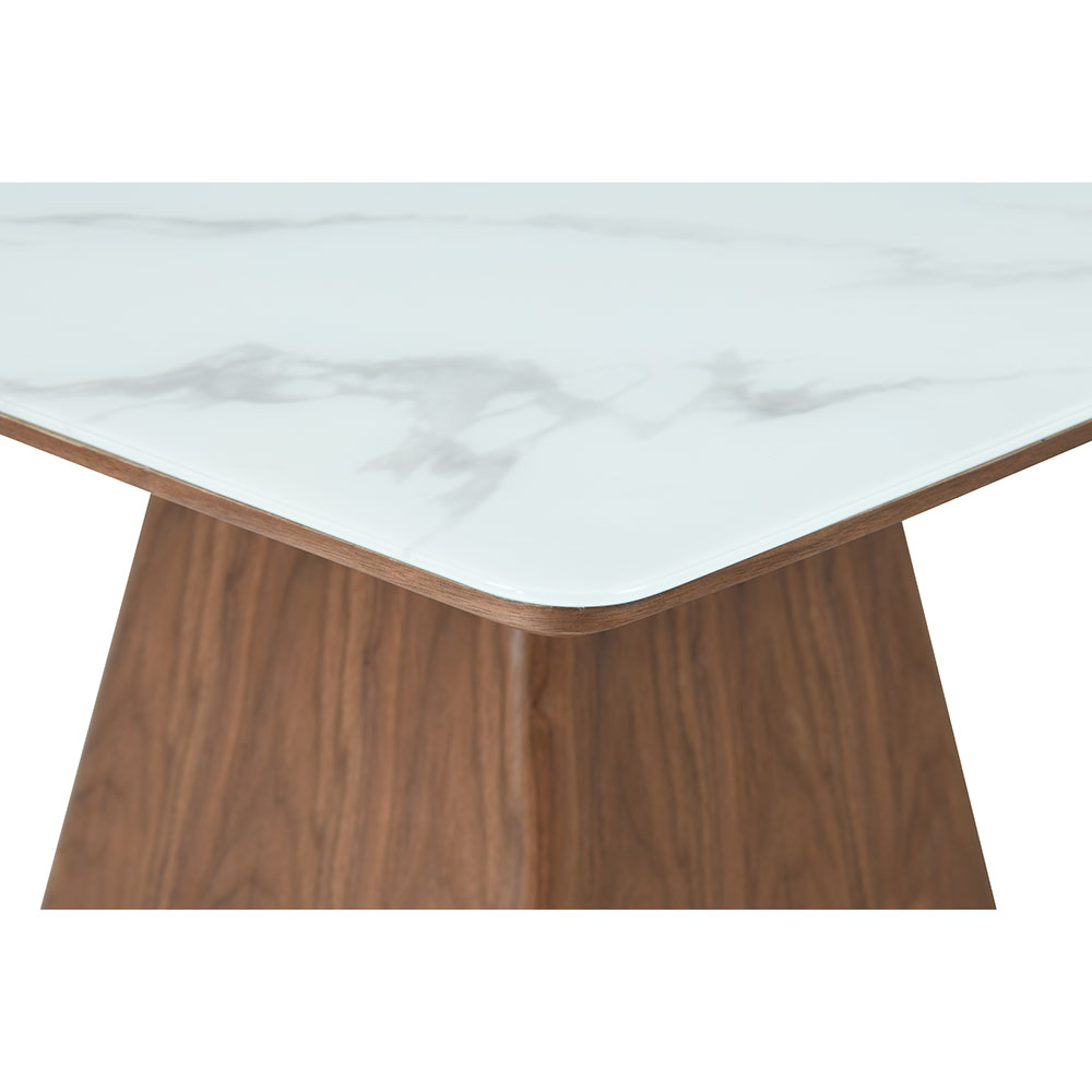 TOTEM ΤΡΑΠΕΖΙ ΚΑΡΥΔΙ ΛΕΥΚΟ ΜΕ ΟΨΗ ΜΑΡΜΑΡΟΥ 120x120x76 - Image 5