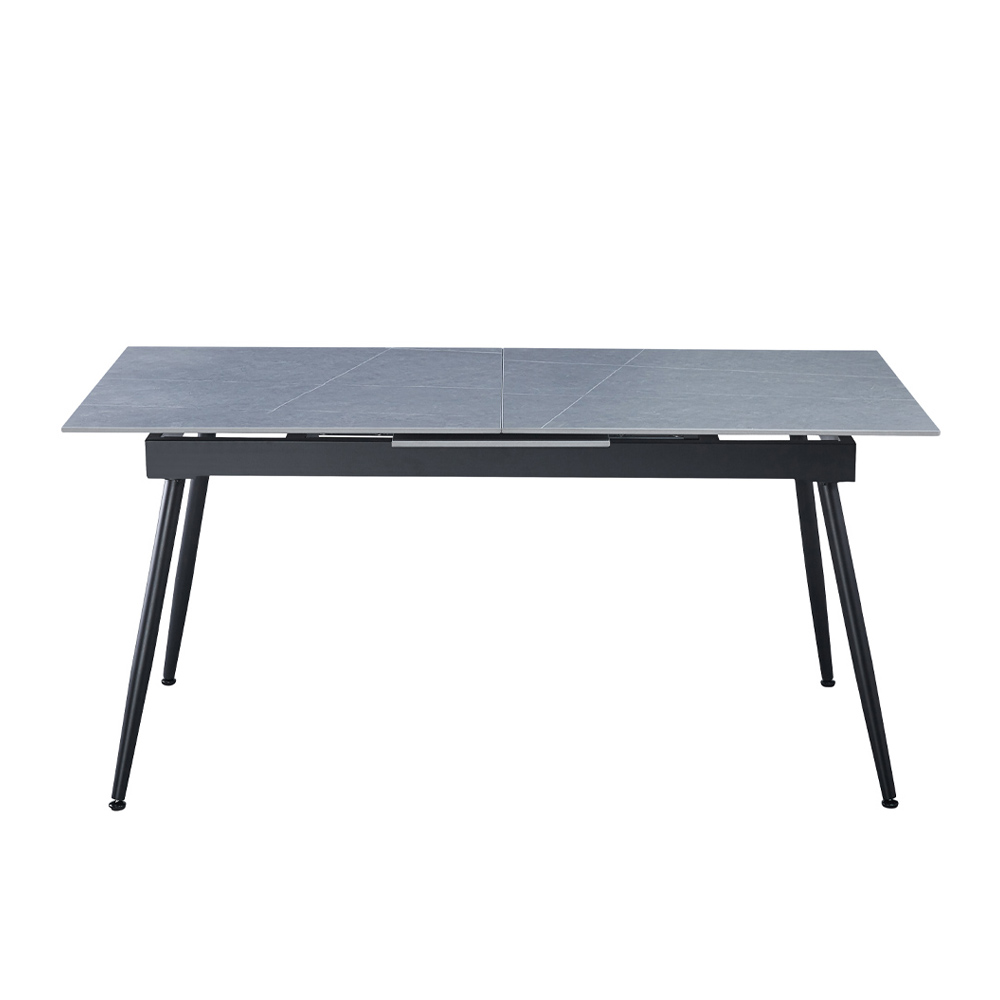 ATLANTIS ΤΡΑΠΕΖΙ ΕΠΕΚΤΕΙΝΟΜΕΝΟ-Η ΓΚΡΙ ΜΕ ΟΨΗ ΜΑΡΜΑΡΟΥ 160x80x75 - Image 3