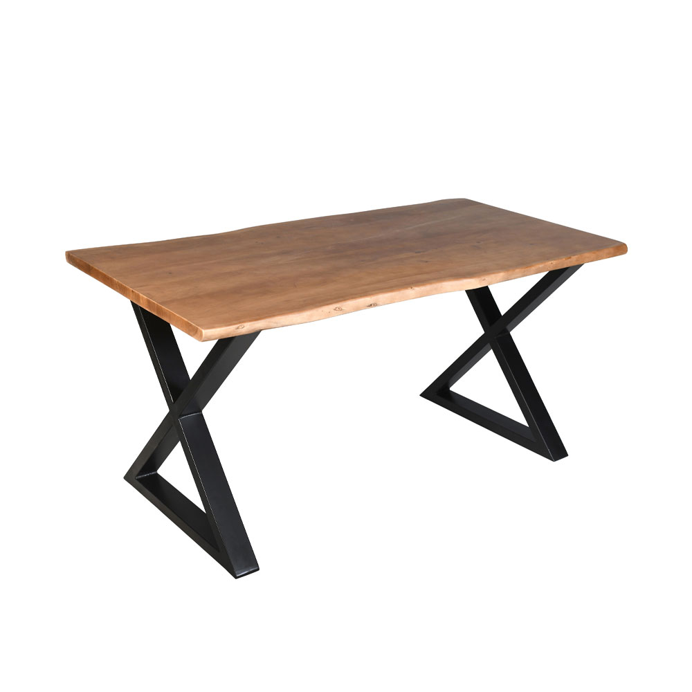 MINGLE ΤΡΑΠΕΖΙ ΚΑΡΥΔΙ ΜΑΥΡΟ 160x80x76