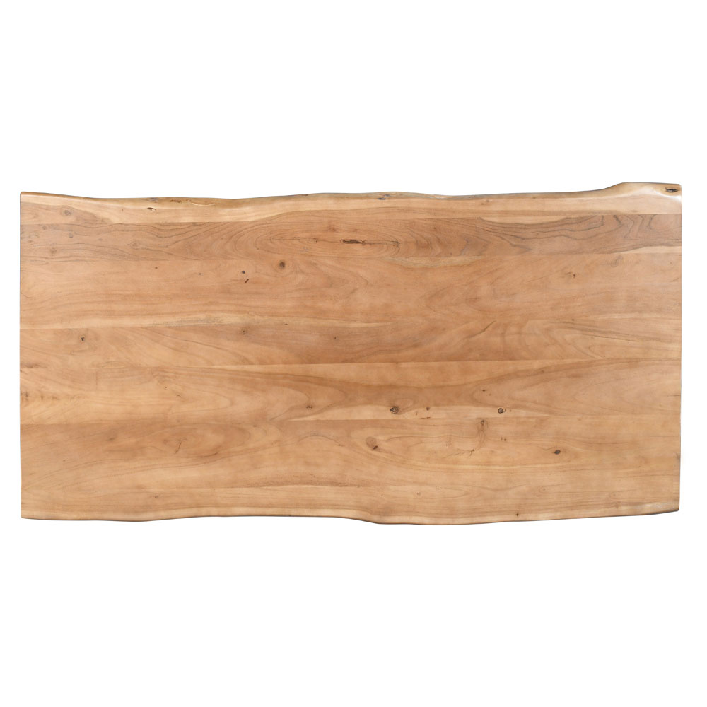 MINGLE ΤΡΑΠΕΖΙ ΚΑΡΥΔΙ ΜΑΥΡΟ 160x80x76 - Image 2