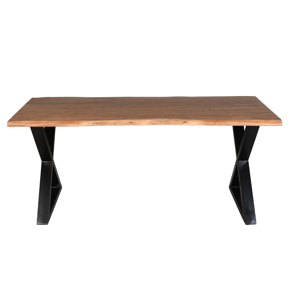 MINGLE ΤΡΑΠΕΖΙ ΚΑΡΥΔΙ ΜΑΥΡΟ 180x80x76 - Image 3