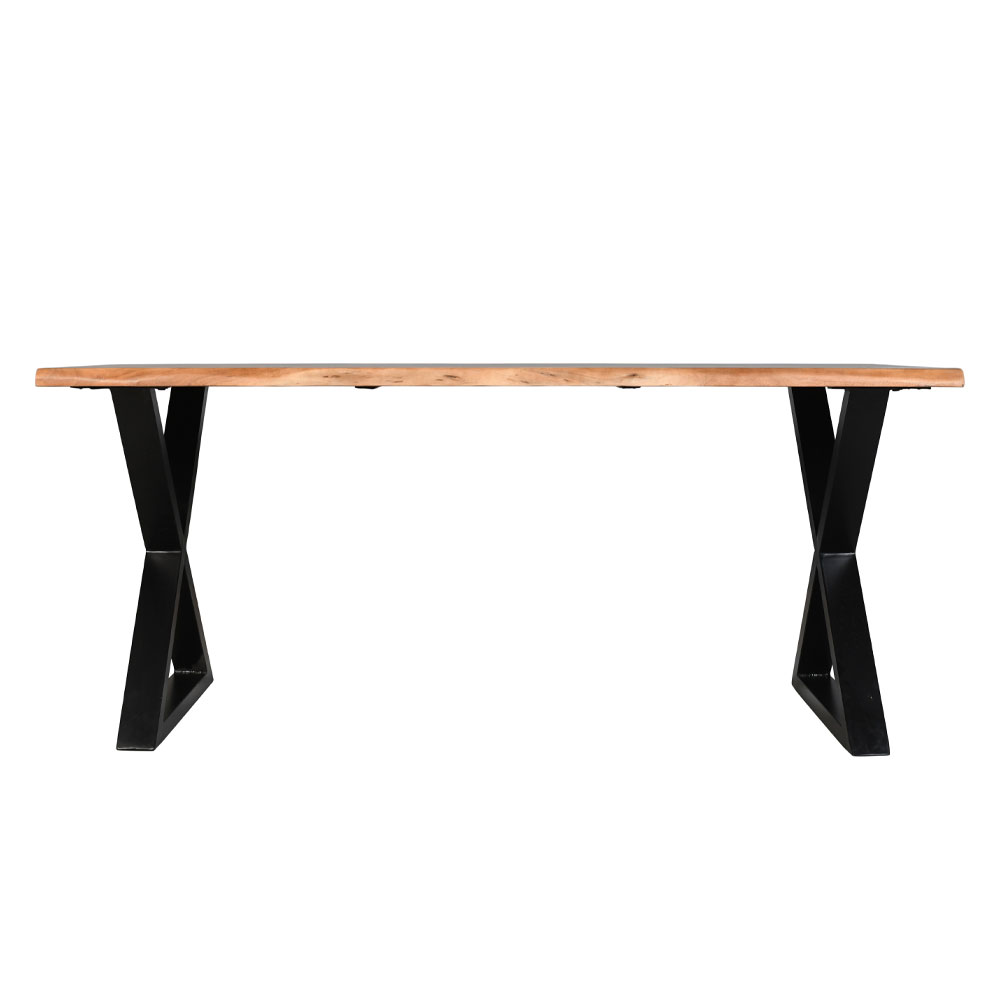 MINGLE ΤΡΑΠΕΖΙ ΚΑΡΥΔΙ ΜΑΥΡΟ 180x80x76 - Image 4