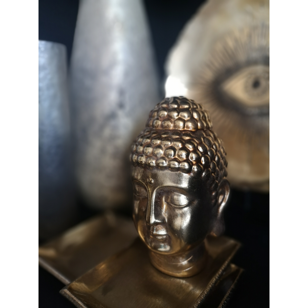 SAKIA ΔΙΑΚΟΣΜΗΤΙΚΟ ΒΟΥΔΑΣ 16x14x22cm POLYRESIN ΧΡΥΣΟ - Image 2