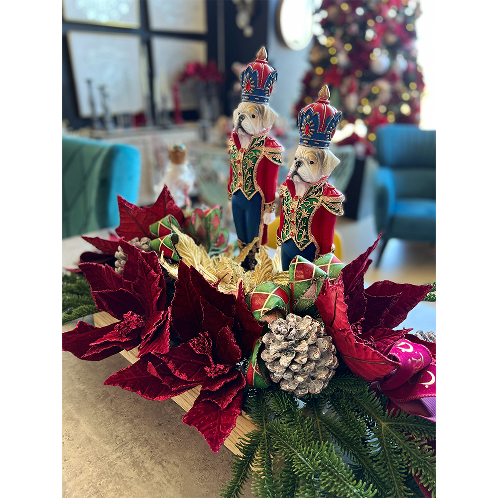 KARIUS ΧΡΙΣΤΟΥΓΕΝΝΙΑΤΙΚΟ ΔΙΑΚΟΣΜΗΤΙΚΟ ΜΟΛΥΒΕΝΙΟΣ ΣΤΡΑΤΙΩΤΗΣ 13x11x47 POLYRESIN ΠΟΛΥΧΡΩΜΟ - Image 2