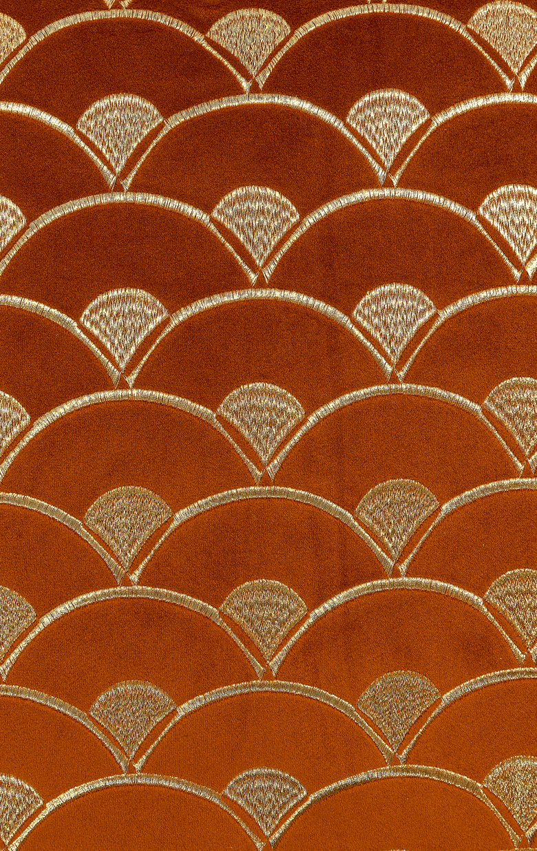 SUNRISE ΔΙΑΚΟΣΜΗΤΙΚΟ ΜΑΞΙΛΑΡΙ 45x45 ΒΕΛΟΥΔΟ TERRACOTTA ΧΡΥΣΟ - Image 4