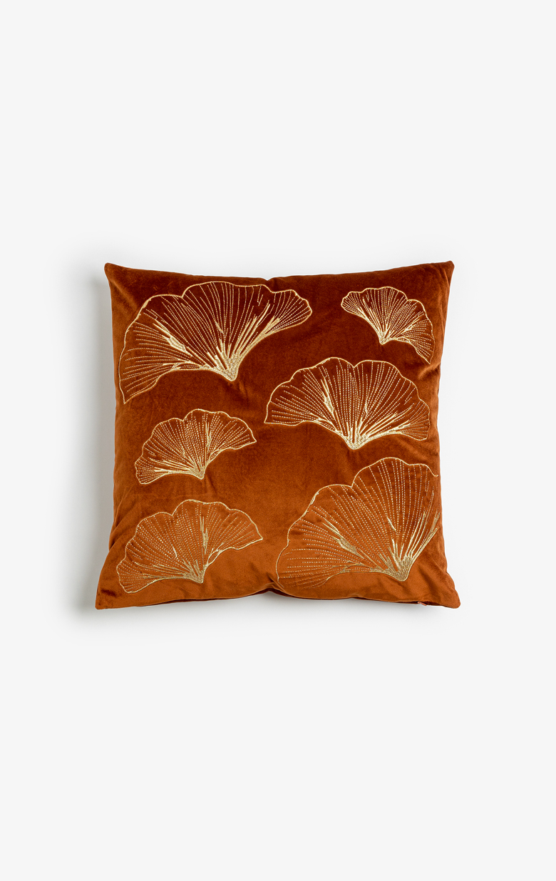 VENTALIA ΔΙΑΚΟΣΜΗΤΙΚΟ ΜΑΞΙΛΑΡΙ 45x45 ΒΕΛΟΥΔΟ TERRACOTTA ΧΡΥΣΟ