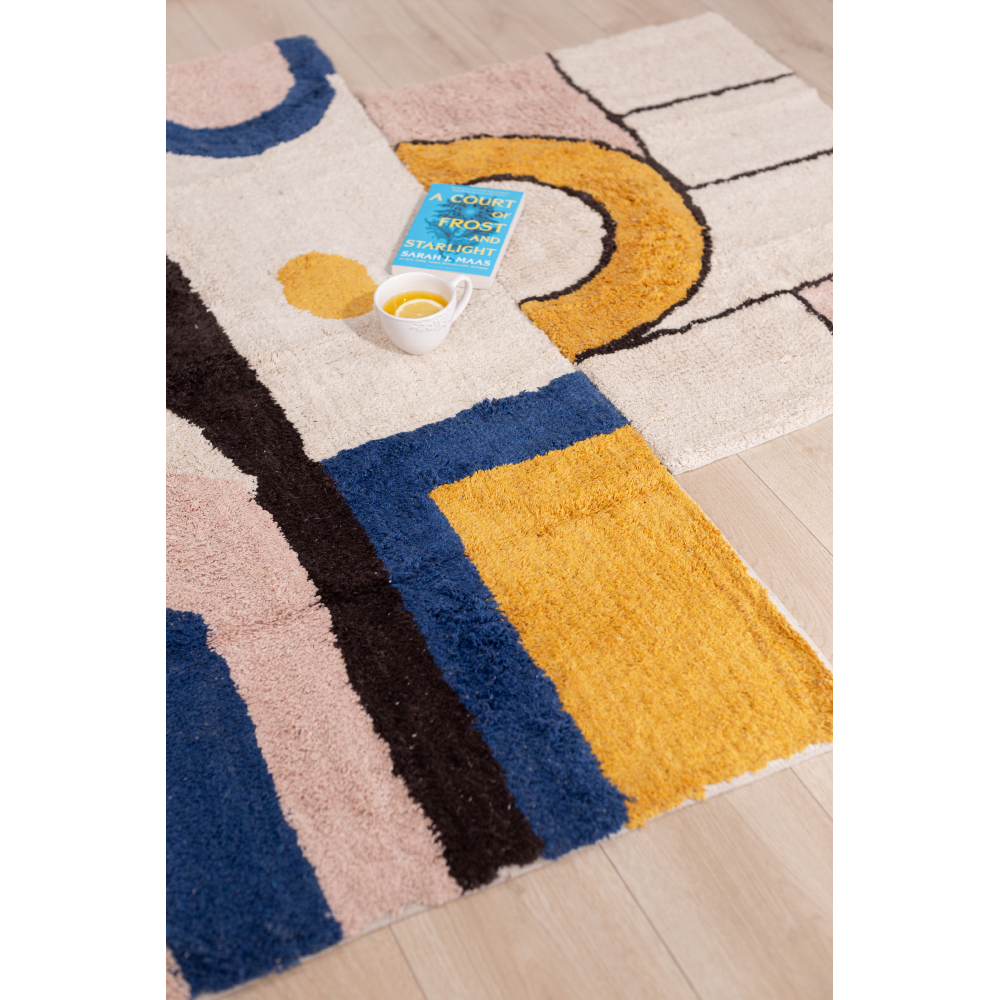 GEOMETRIC ΧΑΛΑΚΙ 60x90 ΒΑΜΒΑΚΙ ΠΟΛΥΧΡΩΜΟ - Image 2