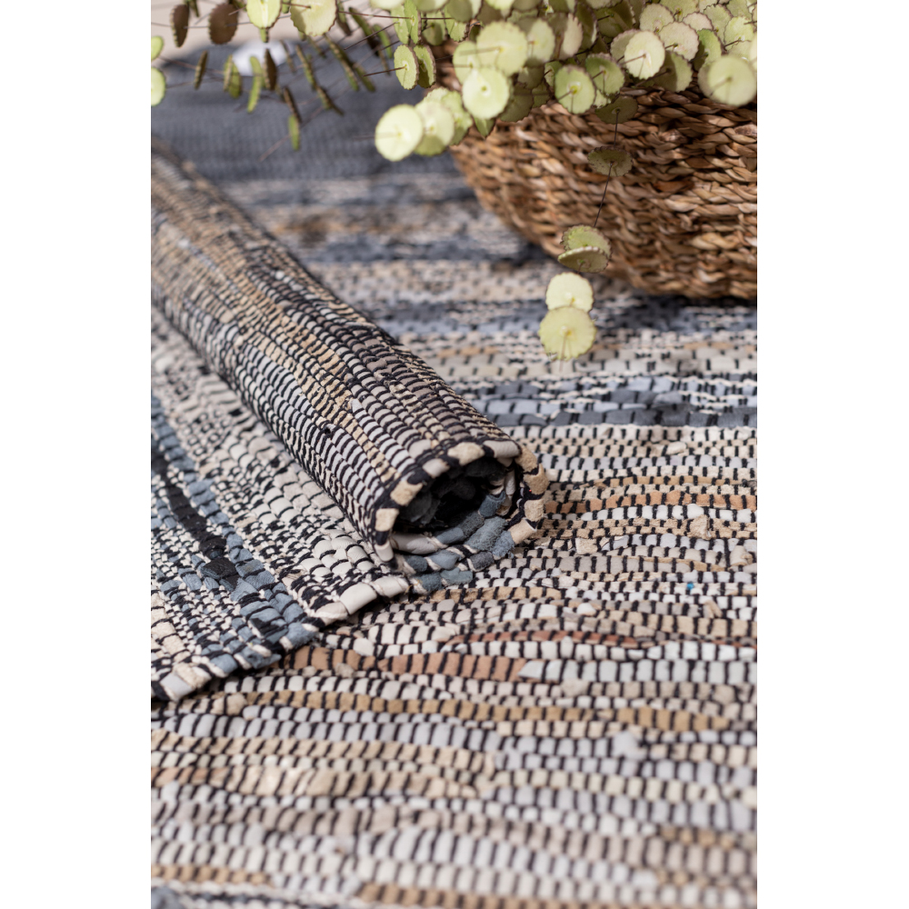 CINDER ΧΑΛΙ ΔΙΑΔΡΟΜΟΥ 70x150 ΔΕΡΜΑ ΜΠΕΖ ΓΚΡΙ - Image 3