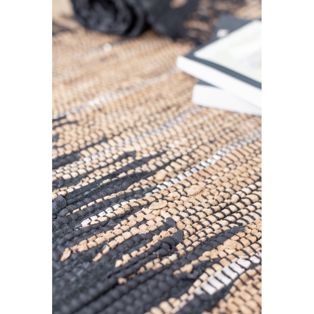 TERRA ΧΑΛΑΚΙ 60x90 ΔΕΡΜΑ ΜΑΥΡΟ ΜΠΕΖ - Image 2