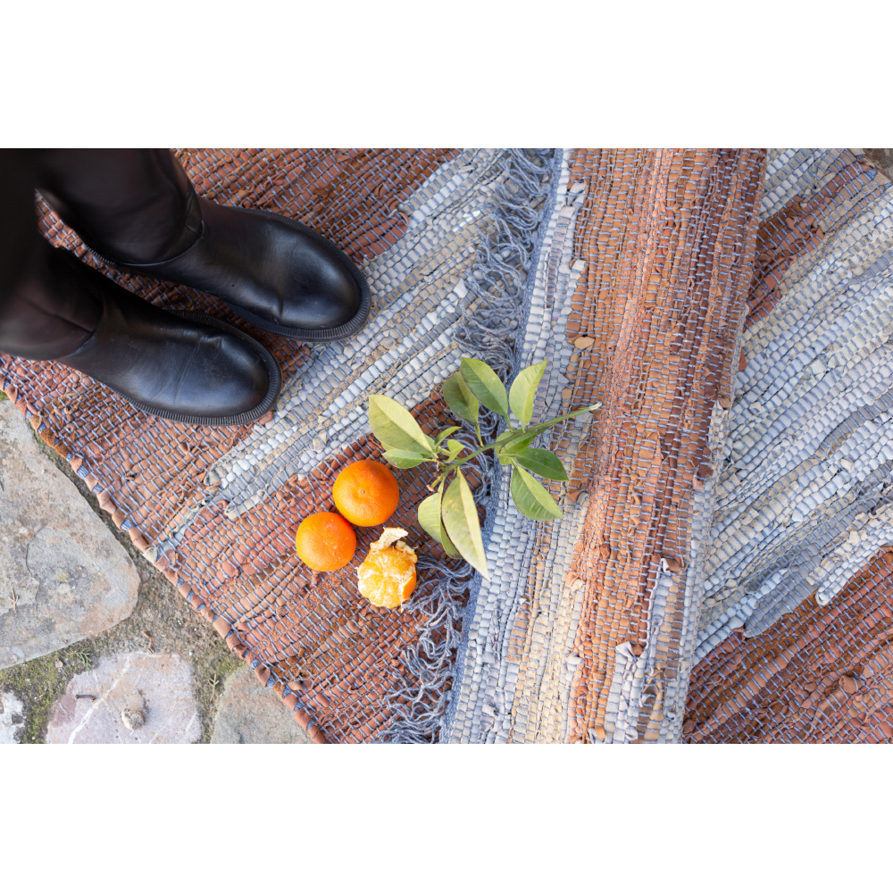 FLAME ΧΑΛΑΚΙ 60x90 ΔΕΡΜΑ ΚΑΦΕ ΜΠΕΖ - Image 3