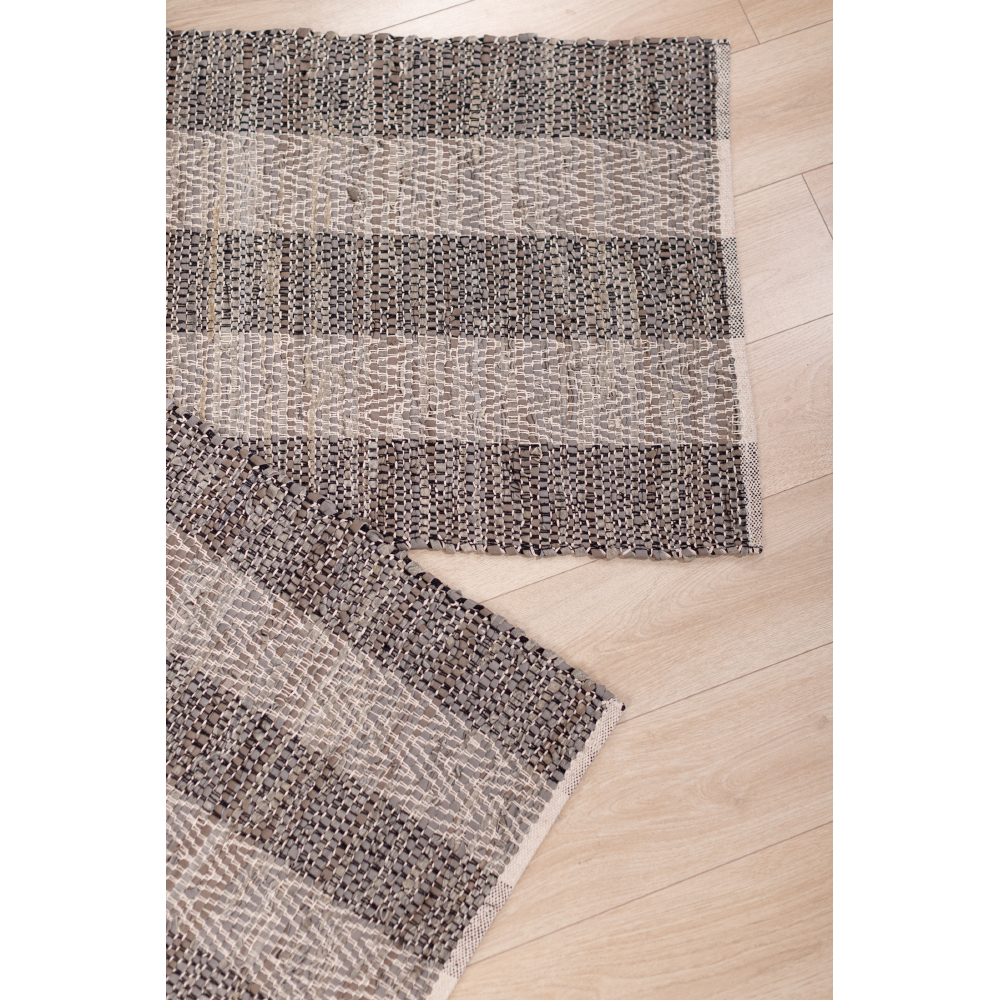 FISHBONE ΧΑΛΑΚΙ 60x90 ΔΕΡΜΑ ΓΚΡΙ ΜΠΕΖ - Image 2