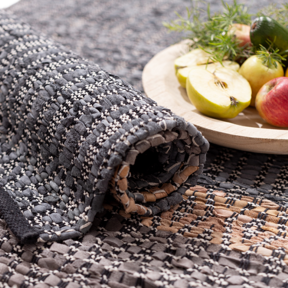 STRIPE ΧΑΛΑΚΙ 60x90 ΔΕΡΜΑ ΓΚΡΙ ΜΠΕΖ - Image 2