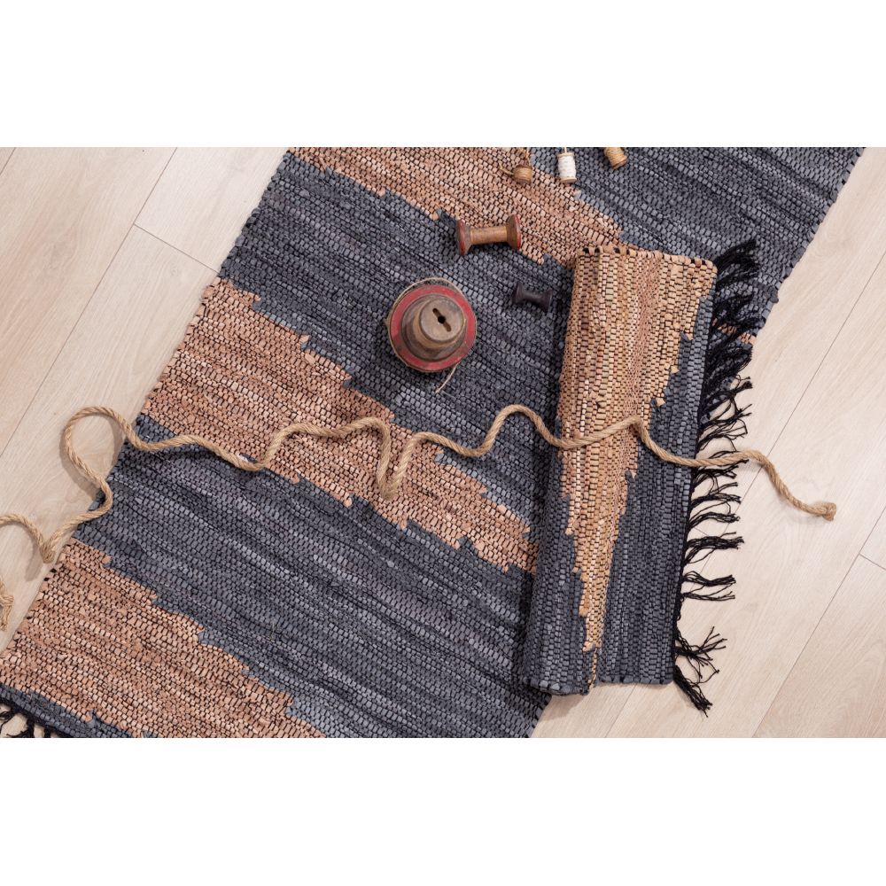 FUME ΧΑΛΑΚΙ 60x90 ΔΕΡΜΑ ΓΚΡΙ ΜΠΕΖ - Image 2