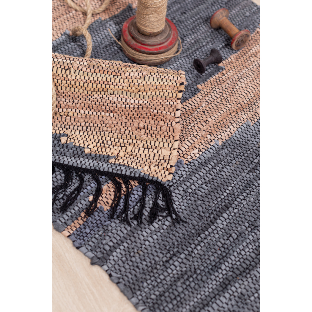 FUME ΧΑΛΑΚΙ 60x90 ΔΕΡΜΑ ΓΚΡΙ ΜΠΕΖ - Image 4