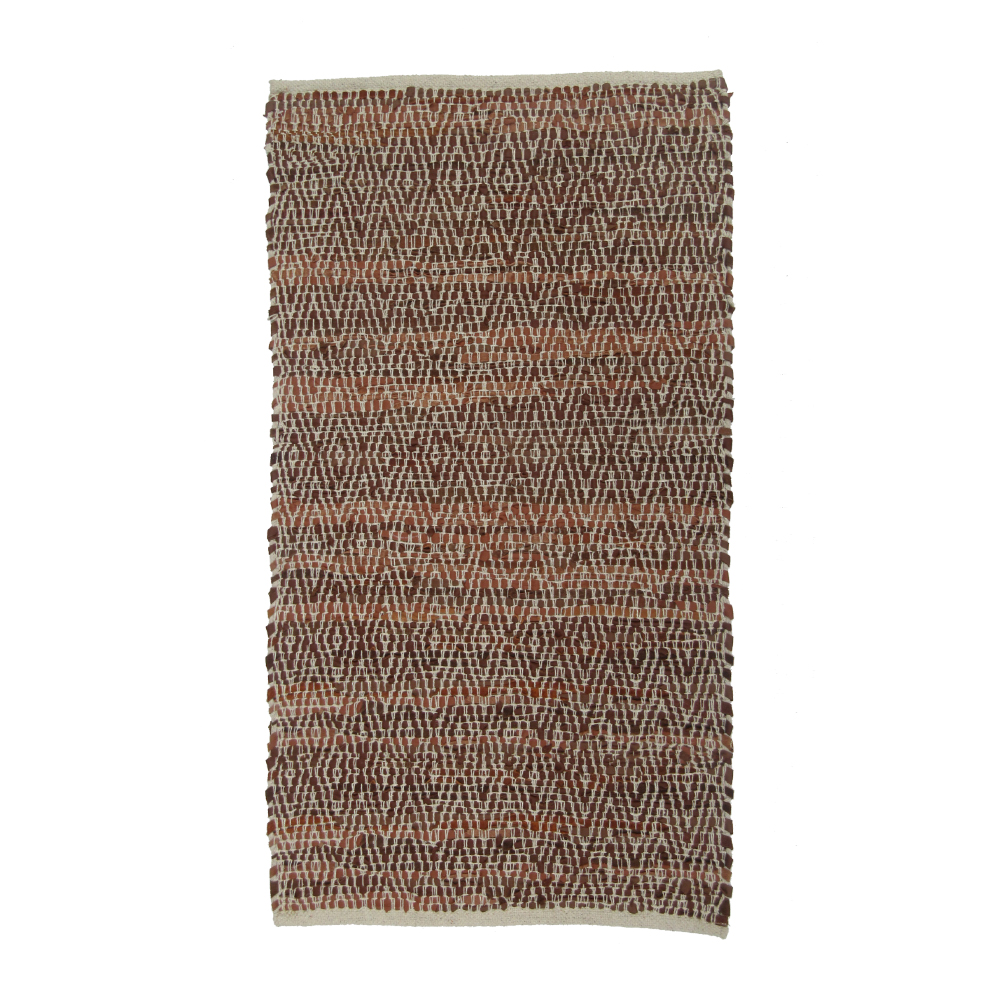 ROMBO ΧΑΛΙ ΔΙΑΔΡΟΜΟΥ 70x150 ΔΕΡΜΑ ΚΑΦΕ ΜΠΕΖ