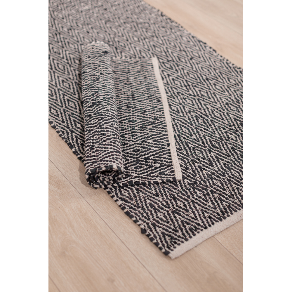 ROMBO ΧΑΛΑΚΙ 60x90 ΔΕΡΜΑ ΜΑΥΡΟ ΜΠΕΖ - Image 2