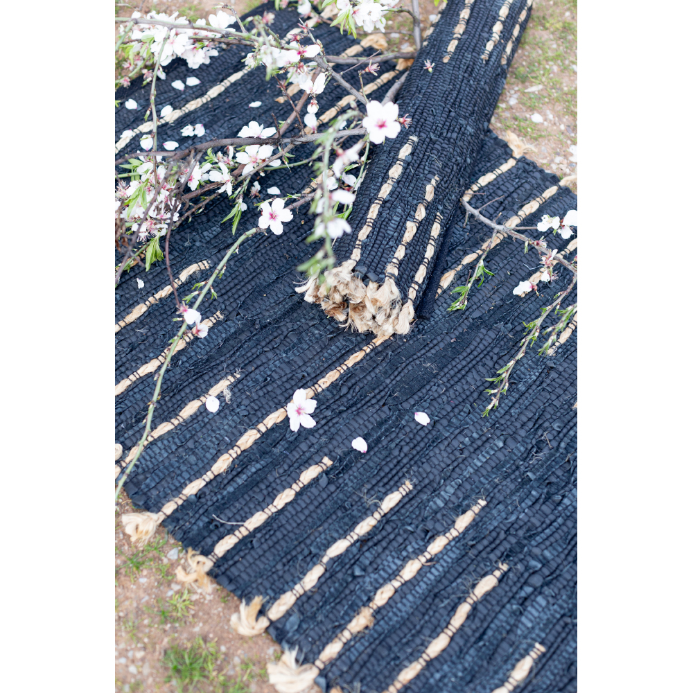 EDJE ΧΑΛΑΚΙ 60x90 ΔΕΡΜΑ ΜΑΥΡΟ ΜΠΕΖ ΓΙΟΥΤΑ - Image 3