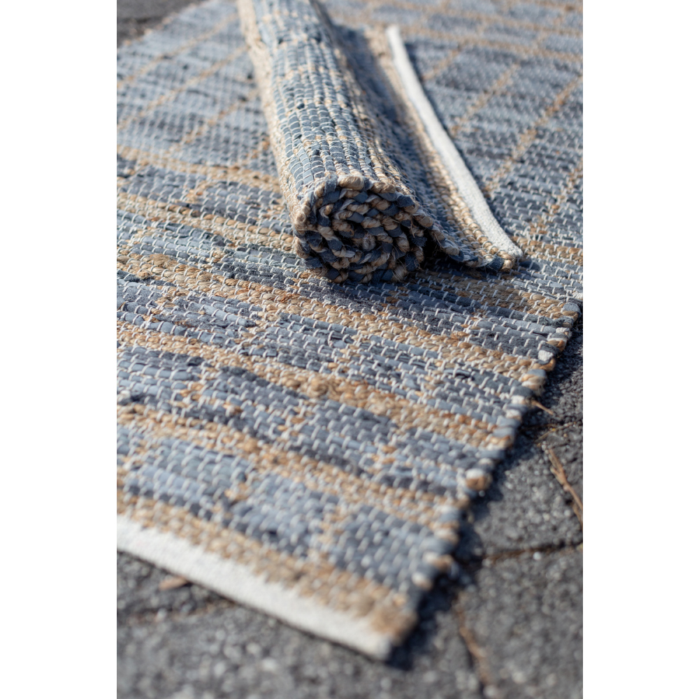 KARO ΧΑΛΑΚΙ 60x90 ΔΕΡΜΑ ΓΚΡΙ ΜΠΕΖ ΓΙΟΥΤΑ - Image 2