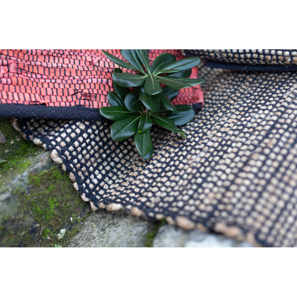 EARTH ΧΑΛΑΚΙ 60x90 ΓΙΟΥΤΑ ΜΠΕΖ ΜΑΥΡΟ ΒΑΜΒΑΚΙ - Image 3