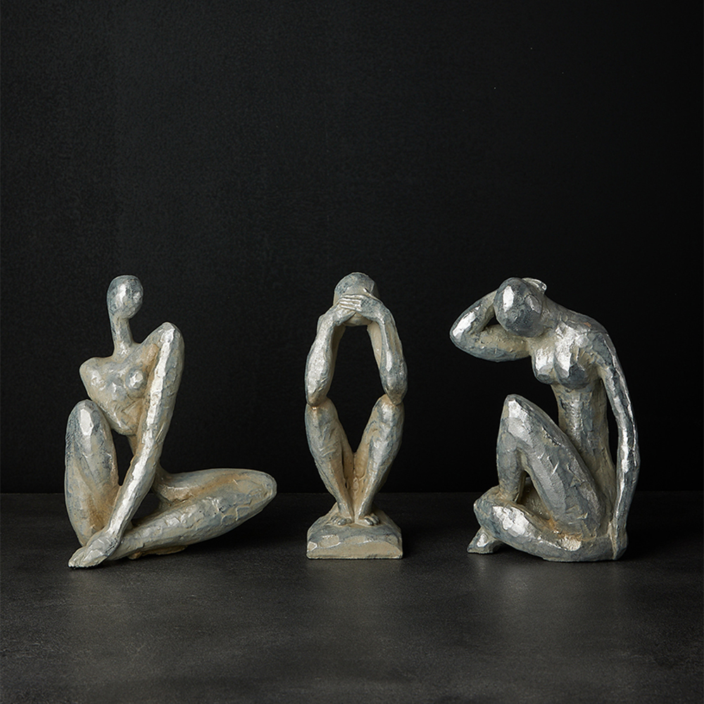 PENSEI 1 ΔΙΑΚΟΣΜΗΤΙΚΗ ΦΙΓΟΥΡΑ 8x7x21 POLYRESIN ΑΣΗΜΙ - Image 2