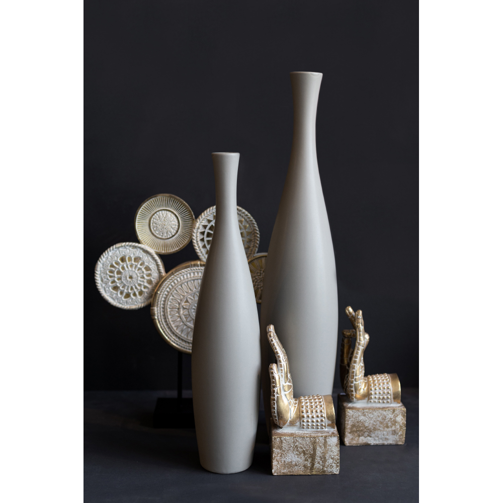 BLARE ΔΙΑΚΟΣΜΗΤΙΚΟ TOTEM 34x8x41 POLYRESIN ΧΡΥΣΟ ΜΑΥΡΟ - Image 2