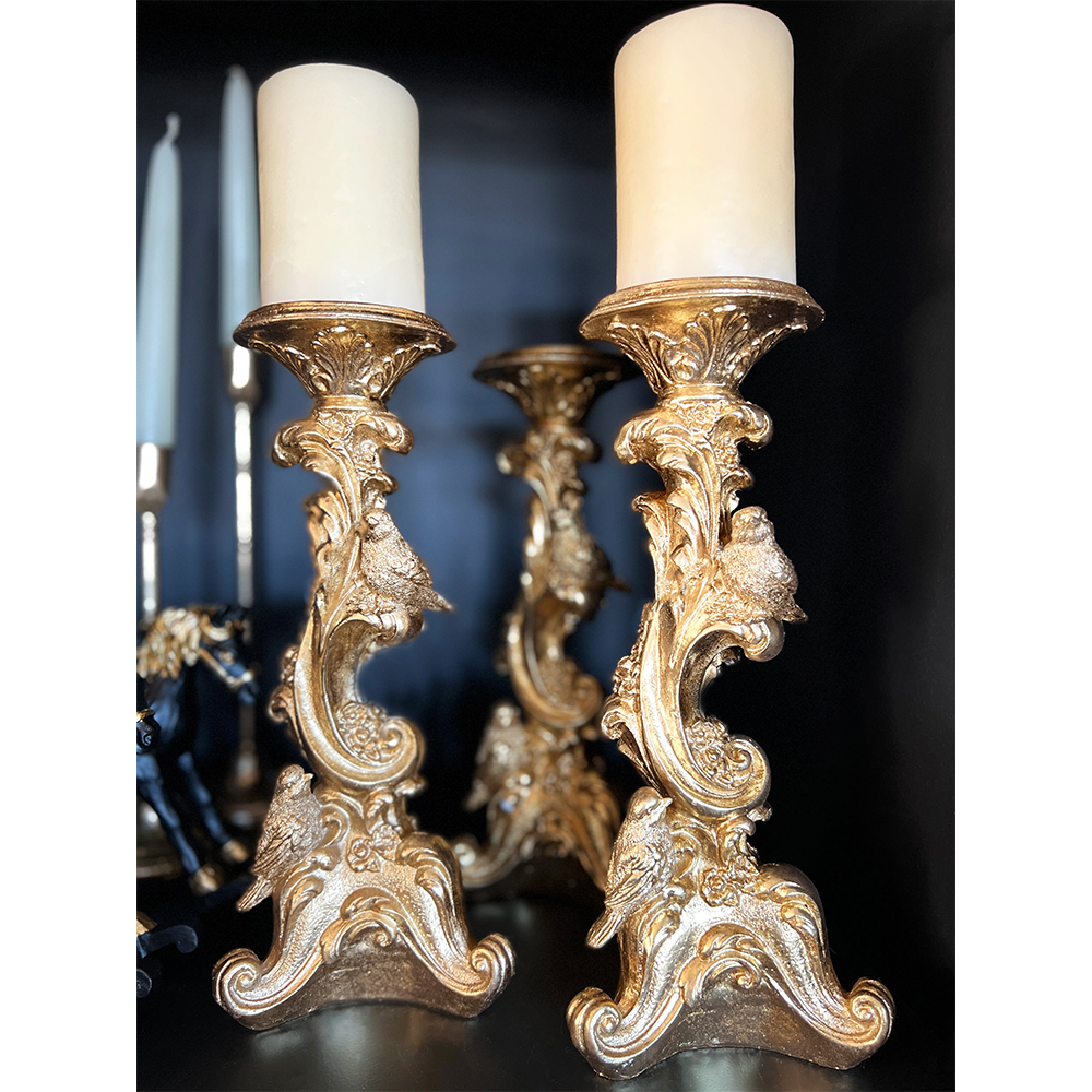 DULAD ΚΗΡΟΠΗΓΙΟ 14x13x30 POLYRESIN ΧΡΥΣΟ - Image 2