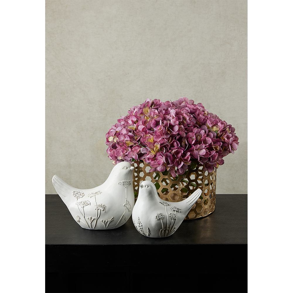 CALIS ΔΙΑΚΟΣΜΗΤΙΚΟ ΠΟΥΛΙ 18x11x14 POLYRESIN ΛΕΥΚΟ ΜΠΕΖ - Image 3