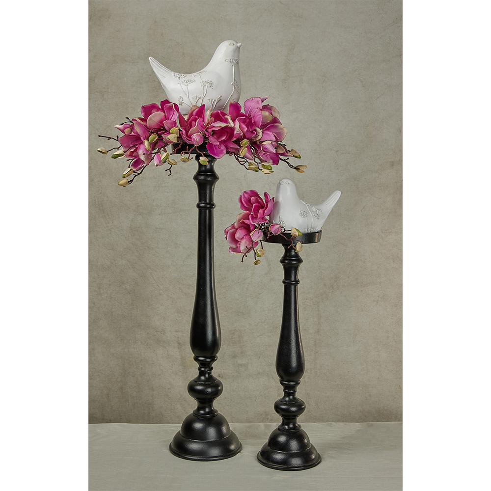 CALIS ΔΙΑΚΟΣΜΗΤΙΚΟ ΠΟΥΛΙ 18x11x14 POLYRESIN ΛΕΥΚΟ ΜΠΕΖ - Image 4