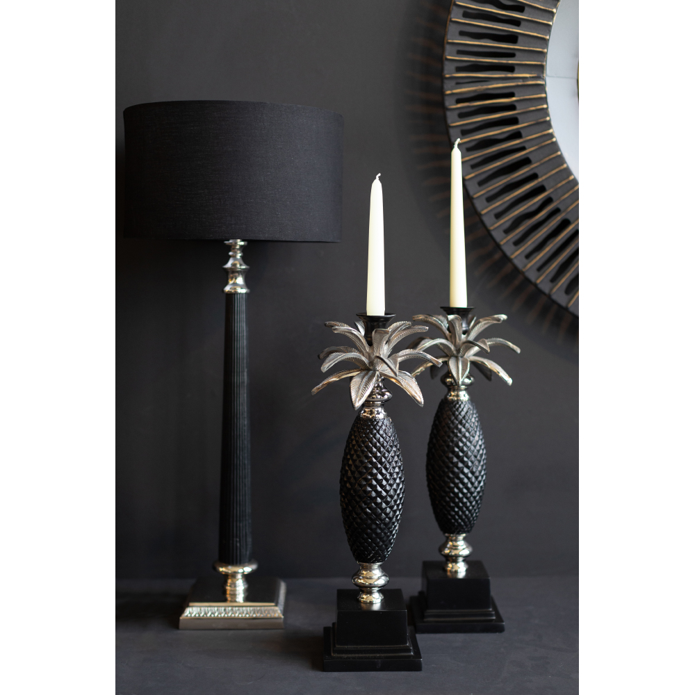 ANANAS ΚΗΡΟΠΗΓΙΟ 13x13x44 ΜΕΤΑΛΛΟ ΑΣΗΜΙ ΜΑΥΡΟ - Image 2