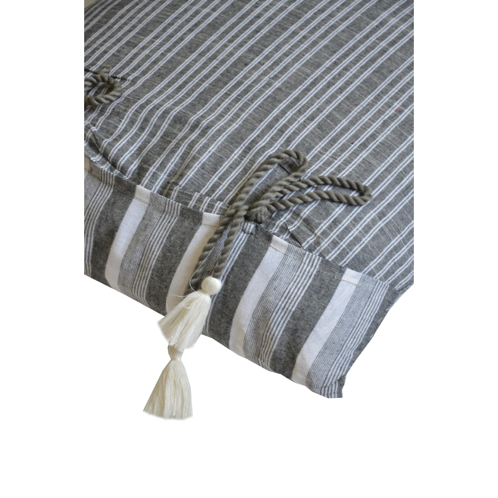 SABLE 6 ΔΙΑΚΟΣΜΗΤΙΚΟ ΜΑΞΙΛΑΡΙ 50x50cm ΒΑΜΒΑΚΙ ΓΚΡΙ - Image 3