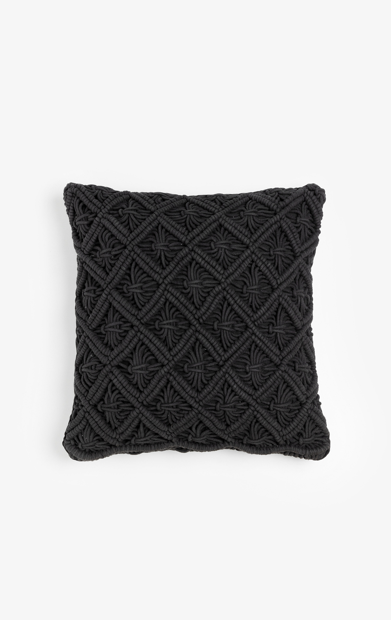 AL MANO ΔΙΑΚΟΣΜΗΤΙΚΟ ΜΑΞΙΛΑΡΙ 45x45x5 ΒΑΜΒΑΚΙ ΜΑΥΡΟ POLYESTER