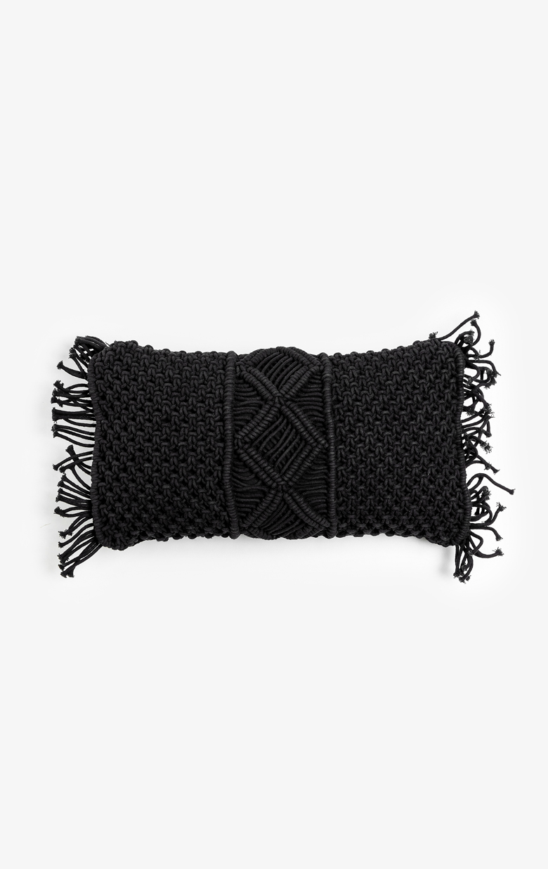 AL MANO ΔΙΑΚΟΣΜΗΤΙΚΟ ΜΑΞΙΛΑΡΙ 45x45x5 ΒΑΜΒΑΚΙ ΜΑΥΡΟ POLYESTER
