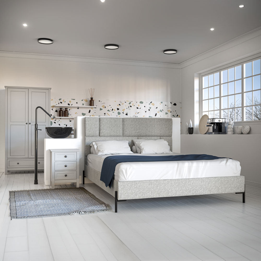 HAMMA 1 ΧΑΛΙ 190x120 ΒΑΜΒΑΚΙ ΜΠΕΖ ΜΑΥΡΟ ΜΠΛΕ - Image 2