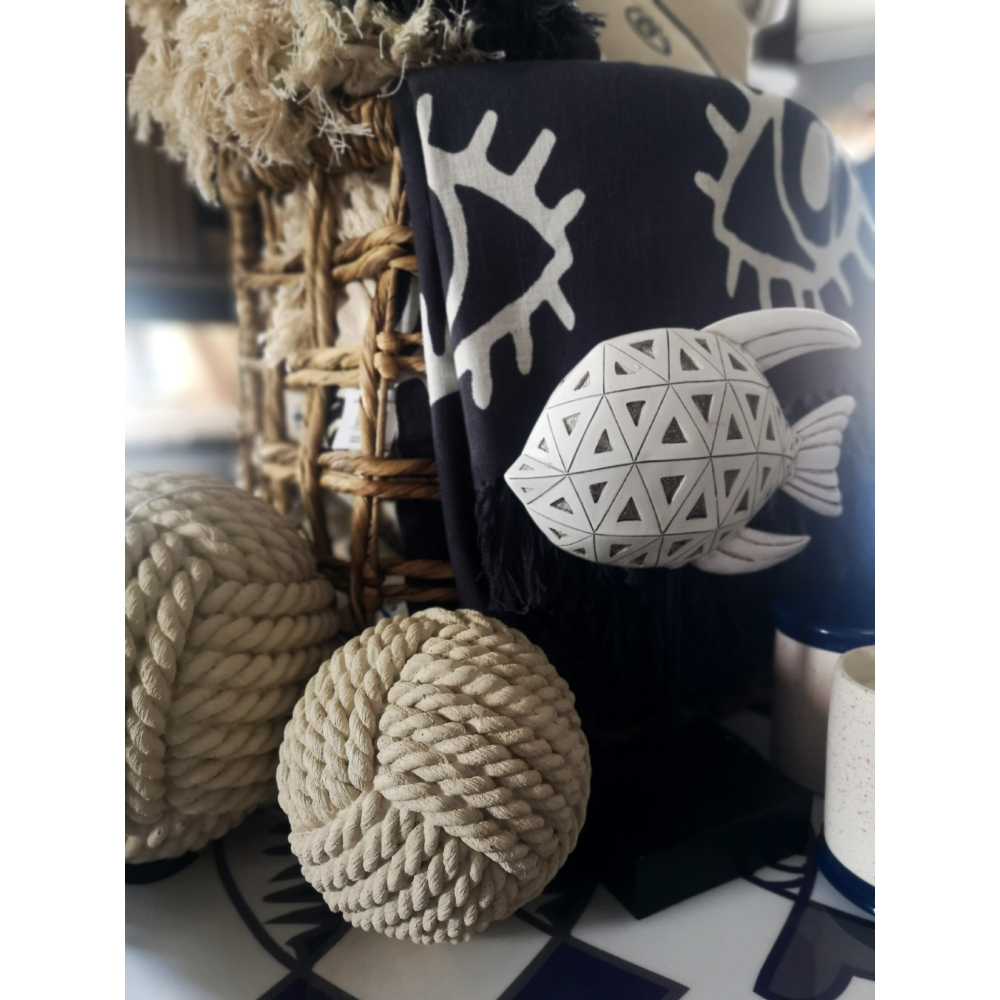 EYES GREY ΡΙΧΤΑΡΙ ΔΙΑΚΟΣΜΗΤΙΚΟ 130x170 ΒΑΜΒΑΚΙ ΜΠΛΕ ΛΕΥΚΟ - Image 2