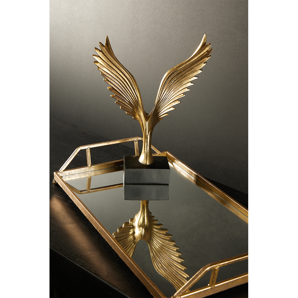 AMIG ΔΙΑΚΟΣΜΗΤΙΚΟ TOTEM 23x10x31 POLYRESIN ΧΡΥΣΟ ΜΑΥΡΟ - Image 2