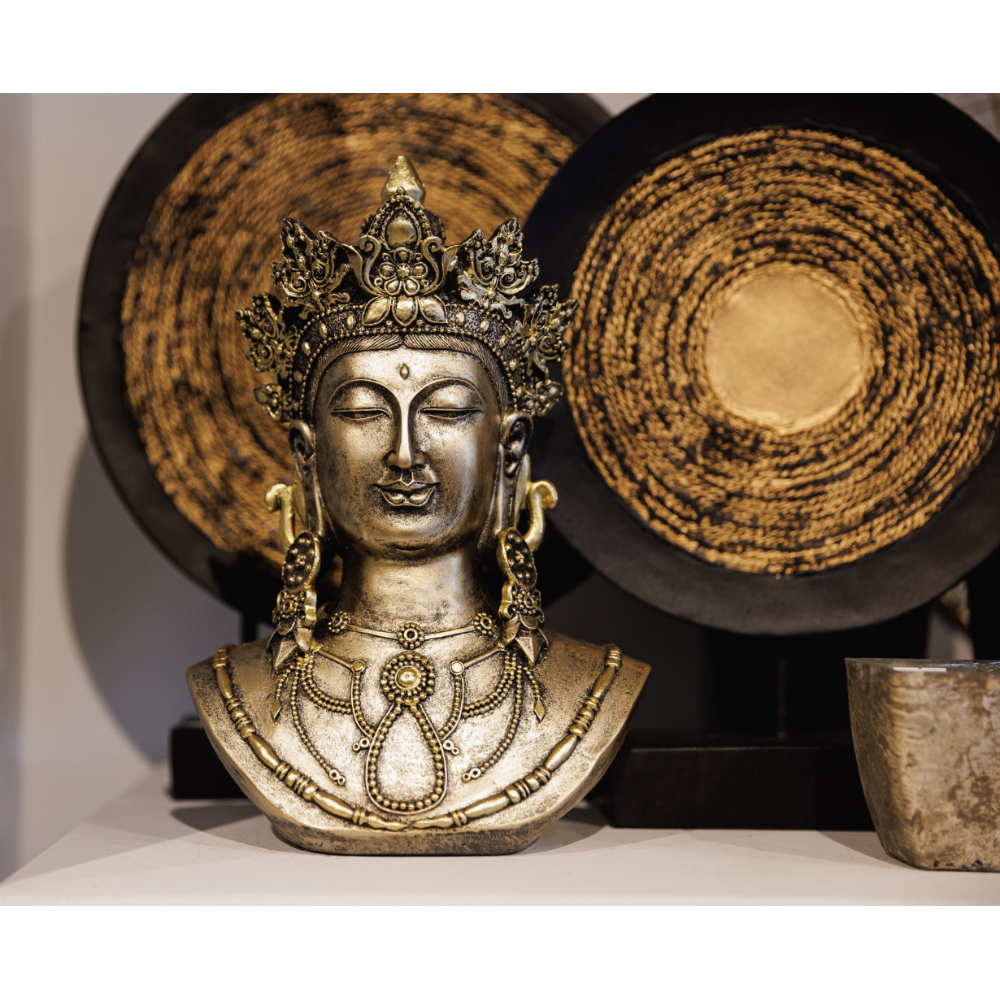 GODDESS ΔΙΑΚΟΣΜΗΤΙΚΗ ΦΙΓΟΥΡΑ 20x12x30 POLYRESIN ΧΡΥΣΟ - Image 3