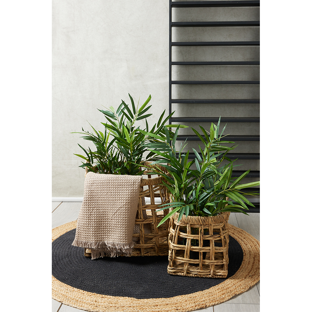 DALAT ΚΑΛΑΘΙ SET 2ΤΜΧ 44x44x46 ΥΑΚΙΝΘΟΣ ΦΥΣΙΚΟ ΣΙΔΕΡΟ - Image 2