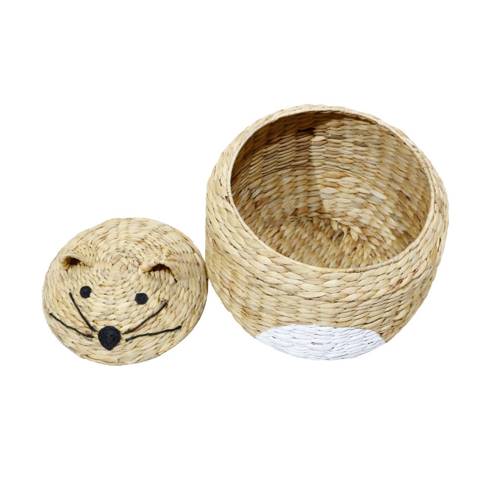 TIGRO ΚΑΛΑΘΙ ΜΕ ΚΑΠΑΚΙ 36x36x56 ΥΑΚΙΝΘΟΣ ΦΥΣΙΚΟ ΛΕΥΚΟ ΣΙΔΕΡΟ - Image 3