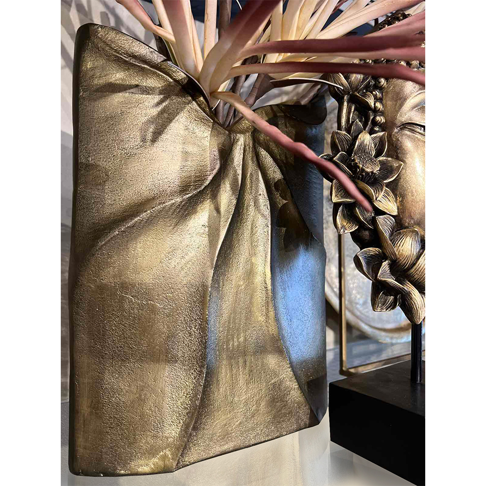 IWA 1 ΒΑΖΟ 23x8x30 ΑΛΟΥΜΙΝΙΟ ΧΡΥΣΟ ΑΝΤΙΚΕ - Image 2