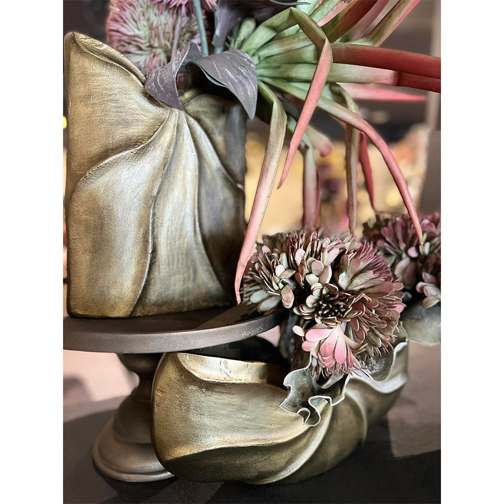 IWA 1 ΒΑΖΟ 23x8x30 ΑΛΟΥΜΙΝΙΟ ΧΡΥΣΟ ΑΝΤΙΚΕ - Image 3