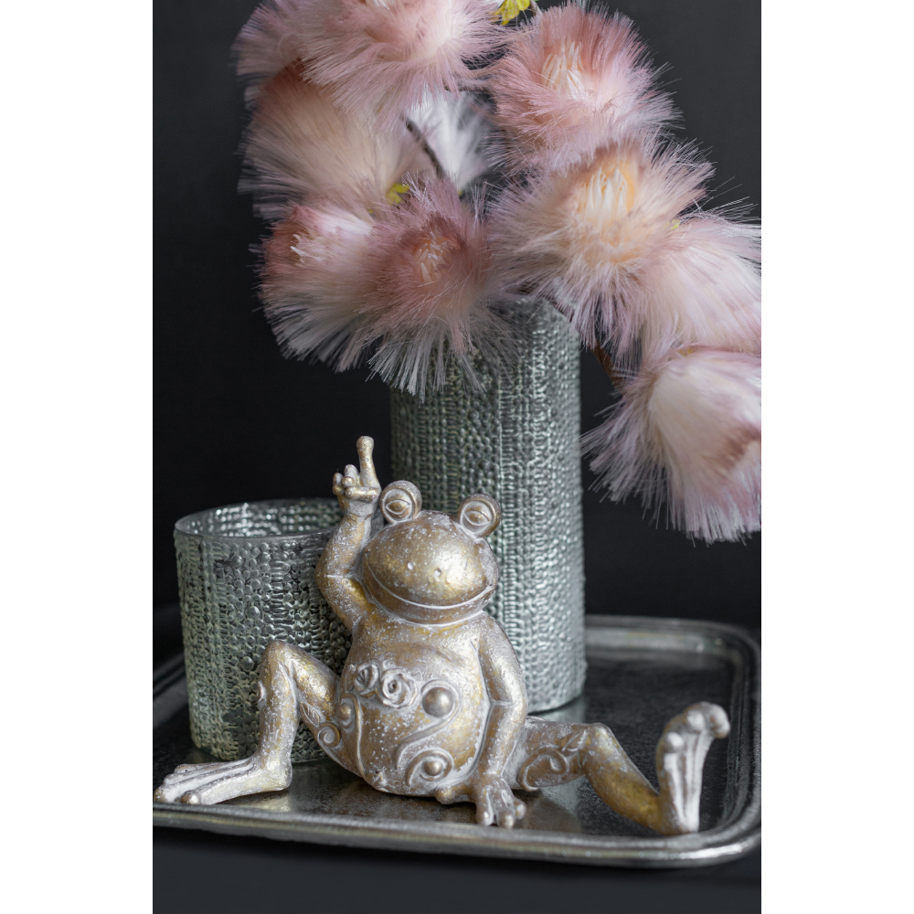 YOGA FROG ΔΙΑΚΟΣΜΗΤΙΚΟ ΒΑΤΡΑΧΟΣ 32x14x20 POLYRESIN ΧΡΥΣΟ - Image 2