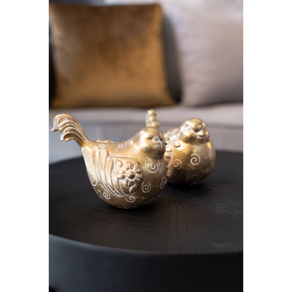 HOOPOE ΔΙΑΚΟΣΜΗΤΙΚΟ ΠΟΥΛΙ 16x10x12 POLYRESIN ΧΡΥΣΟ - Image 5