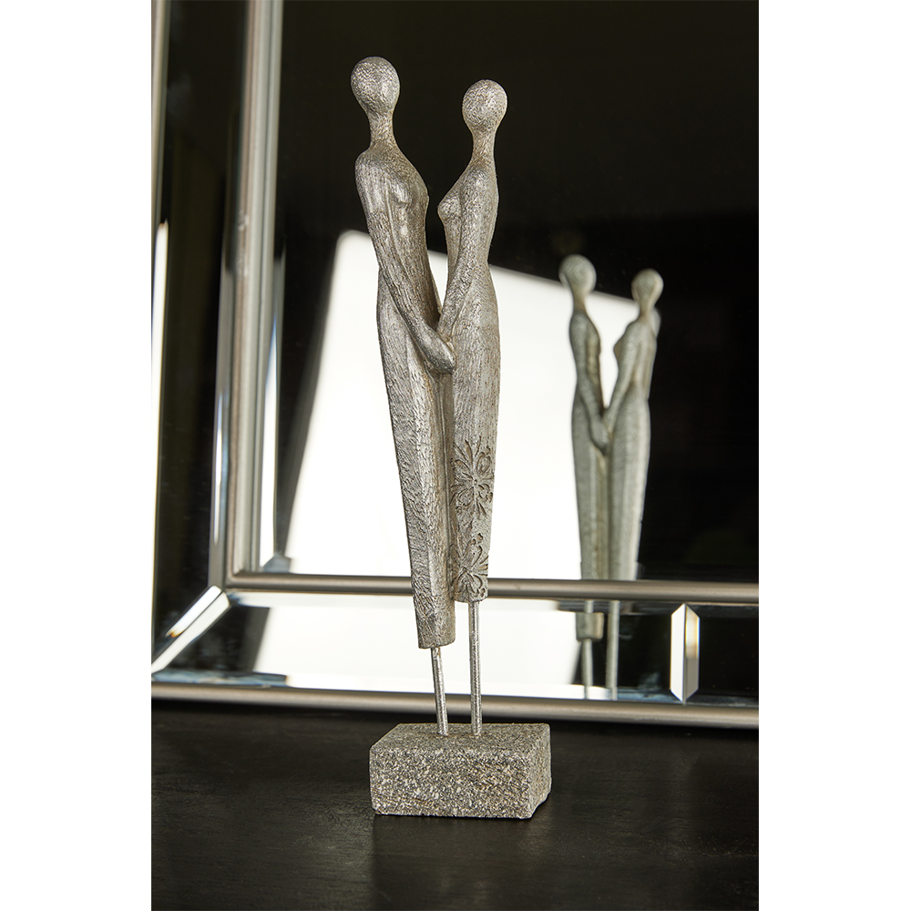 ENSEMBLE ΔΙΑΚΟΣΜΗΤΙΚΗ ΦΙΓΟΥΡΑ 8x5x31 POLYRESIN ΑΣΗΜΙ - Image 2