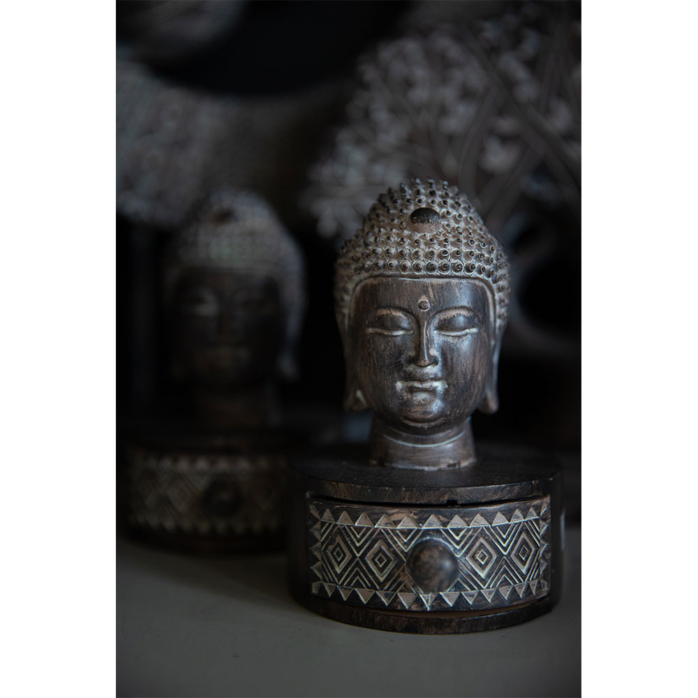 BADBA ΔΙΑΚΟΣΜΗΤΙΚΟ ΒΟΥΔΑΣ 10x11x15 POLYRESIN ΚΑΦΕ ΛΕΥΚΟ - Image 2