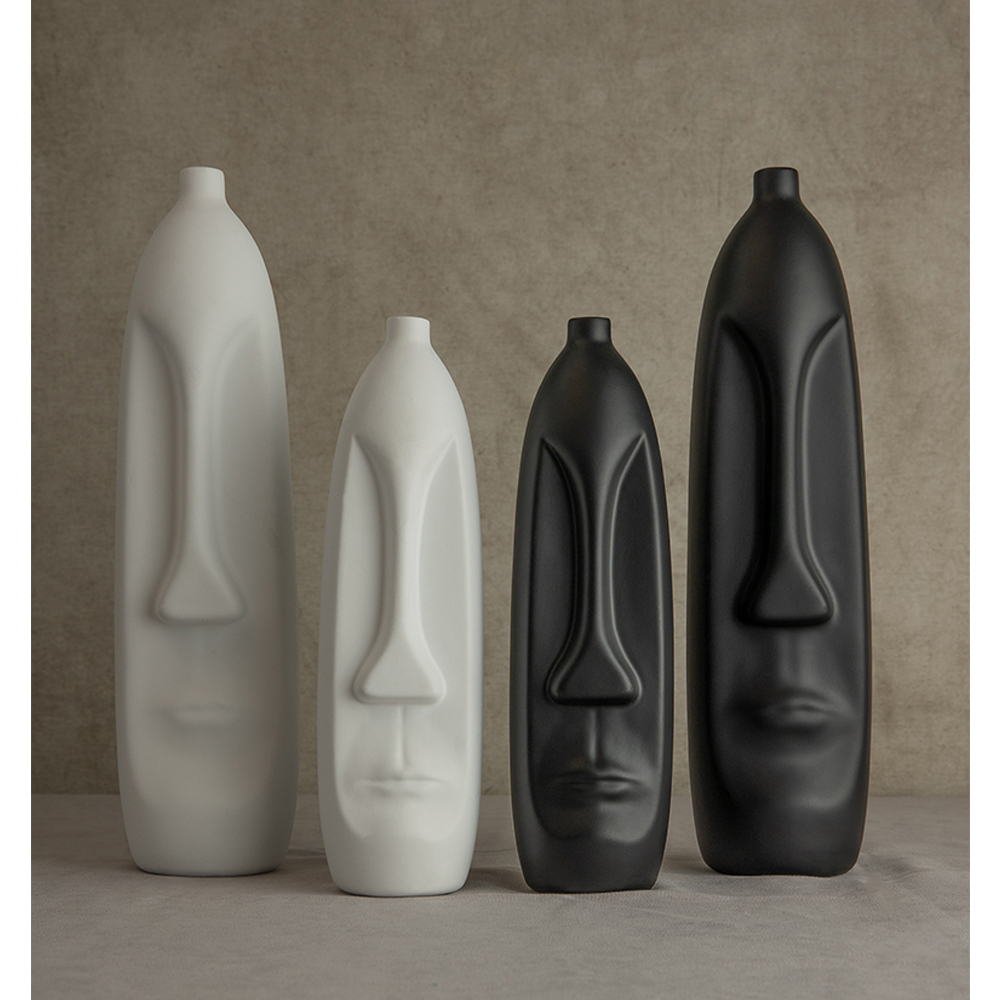 BARIK WHITE ΒΑΖΟ 10x10x38 POLYRESIN ΛΕΥΚΟ - Image 2